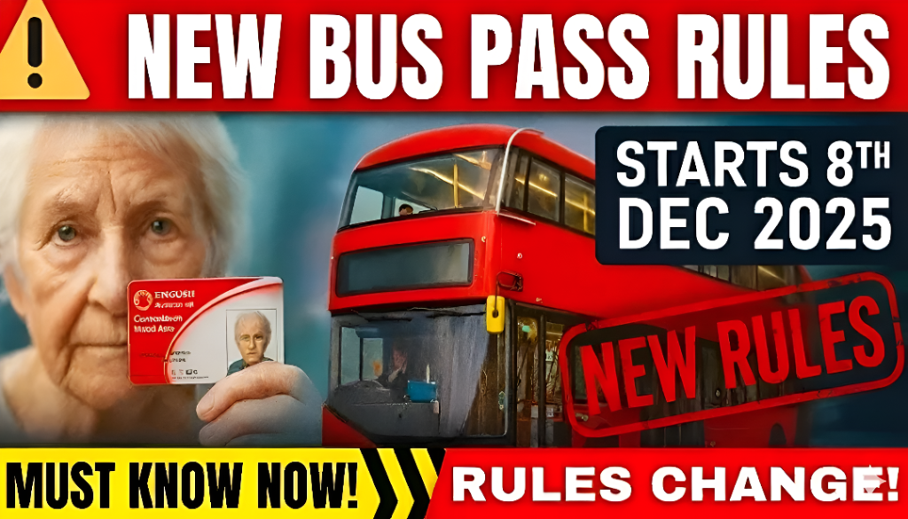 UK Bus Pass Changes 2025